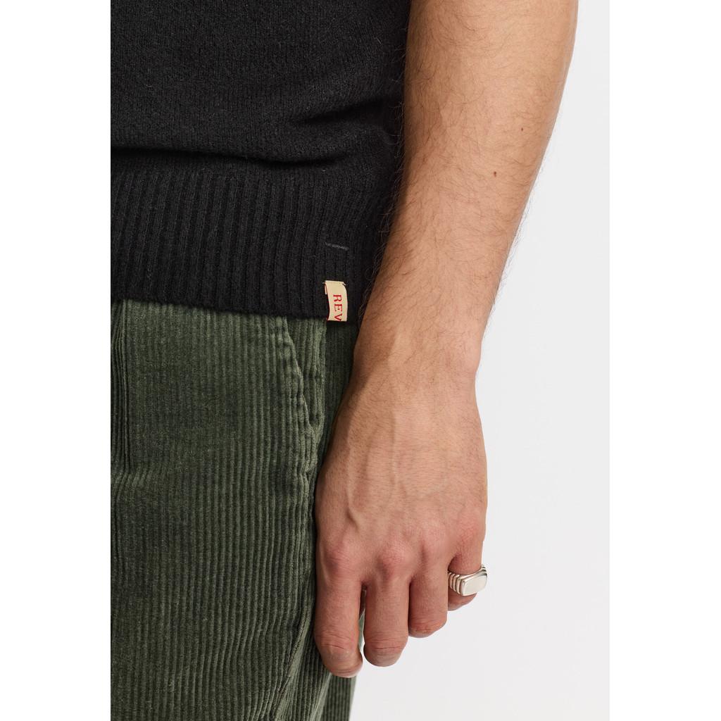 Revolution Knit Vest Black Strickpullunder Herren schwarz